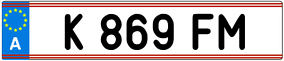 Trailer License Plate